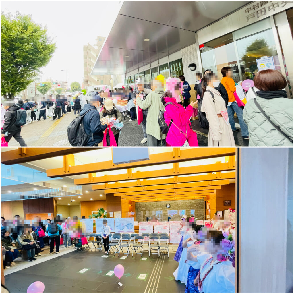 【ピンクリボンウォーク・戸田市商工祭】