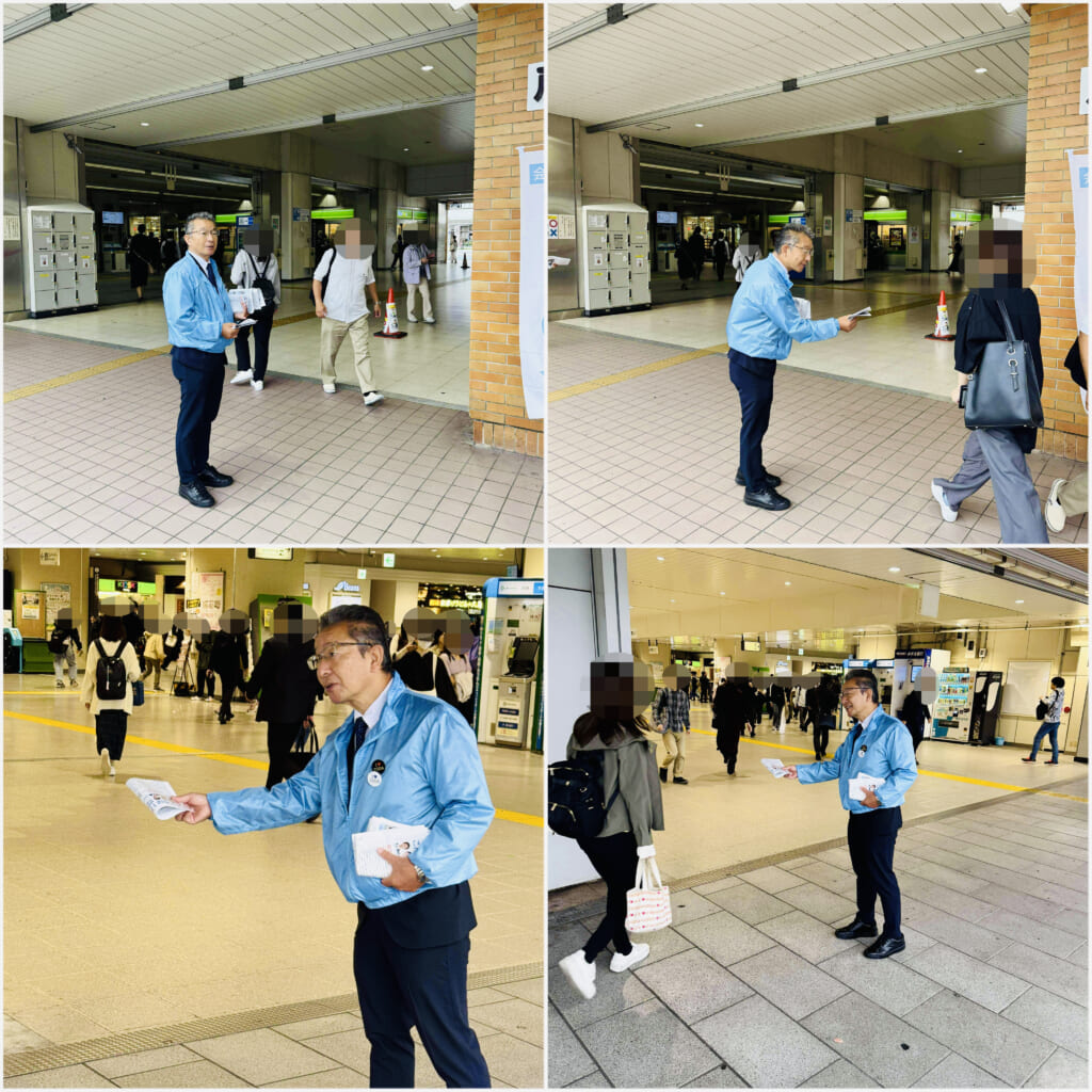 【戸田の会駅頭活動】