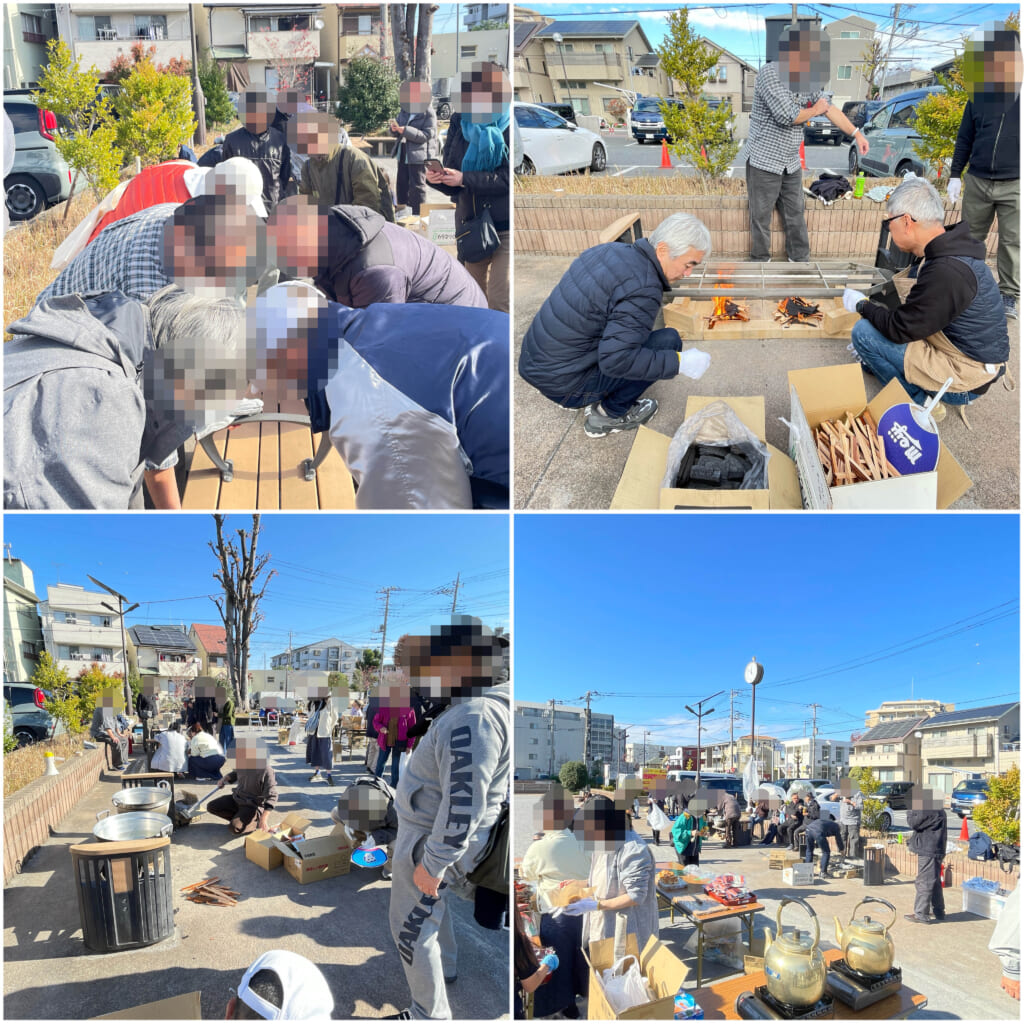 【かまどベンチde防災チャレンジ】