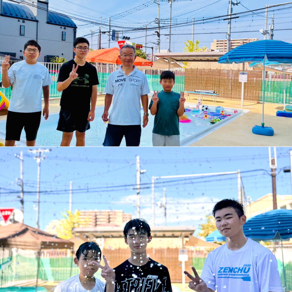 【東町公園ちびっ子プール小中学生ボランティア】