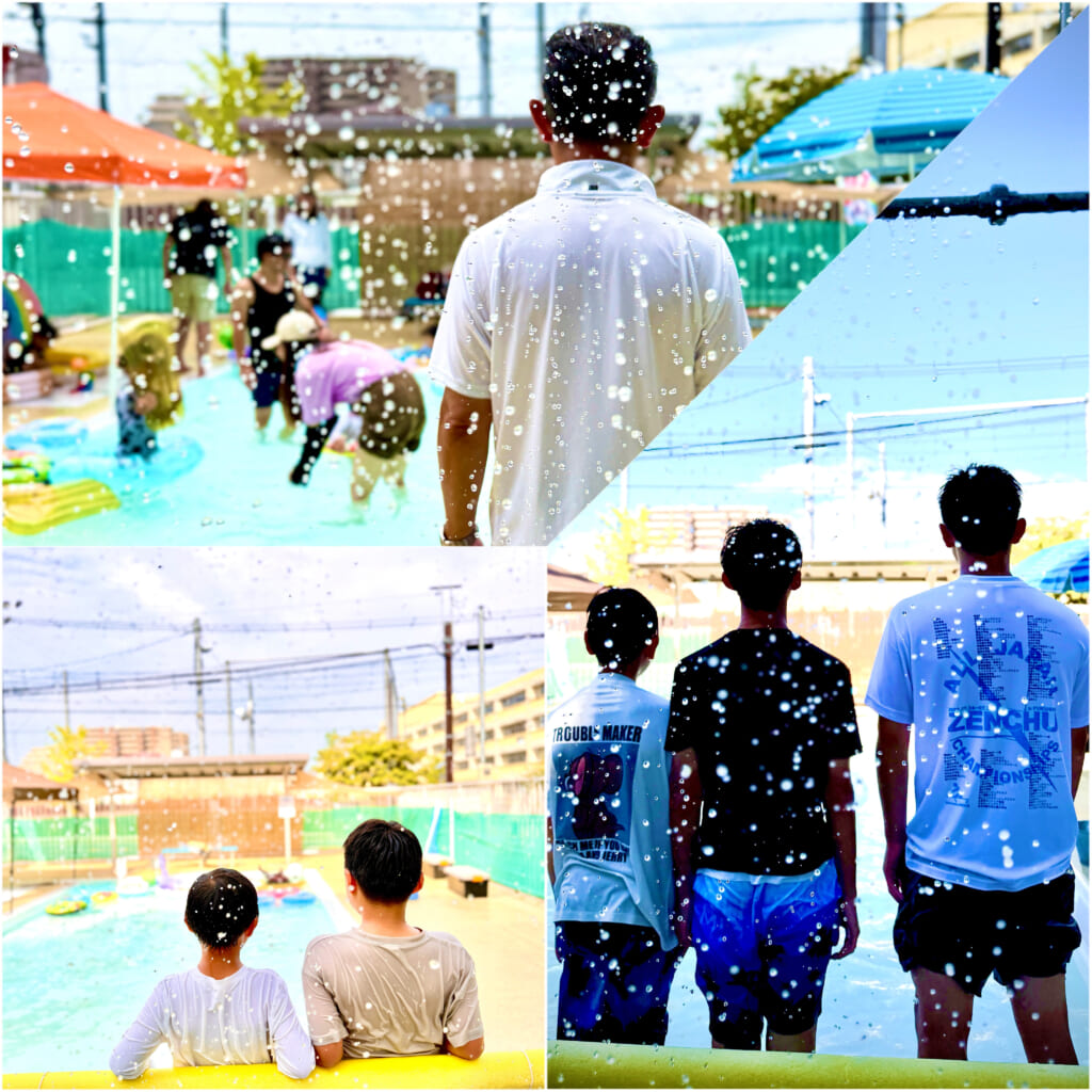 【東町公園ちびっ子プール小中学生ボランティア】