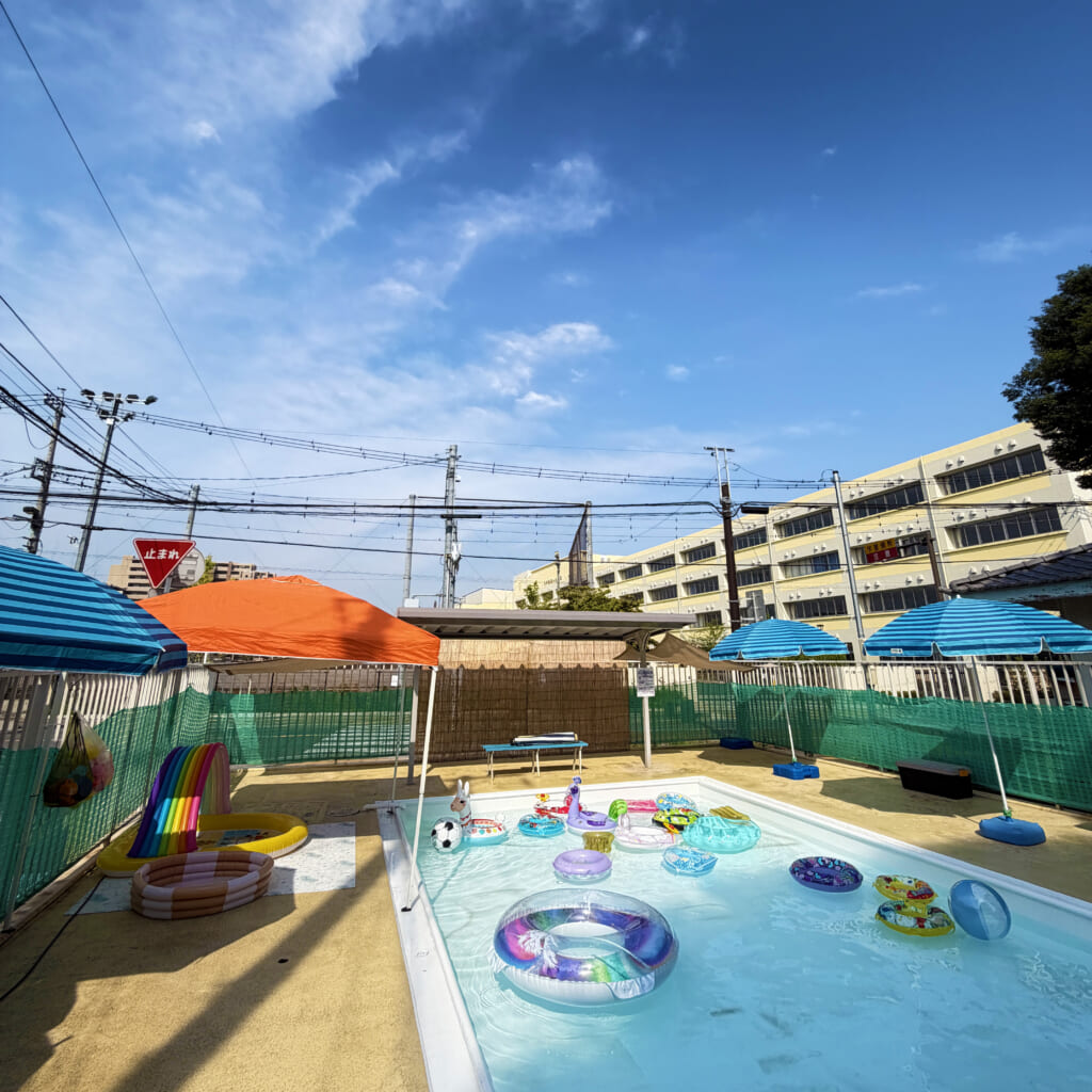 【東町公園ちびっ子プール小中学生ボランティア】